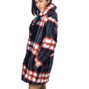Sandro plaid coat SPECTACULAR